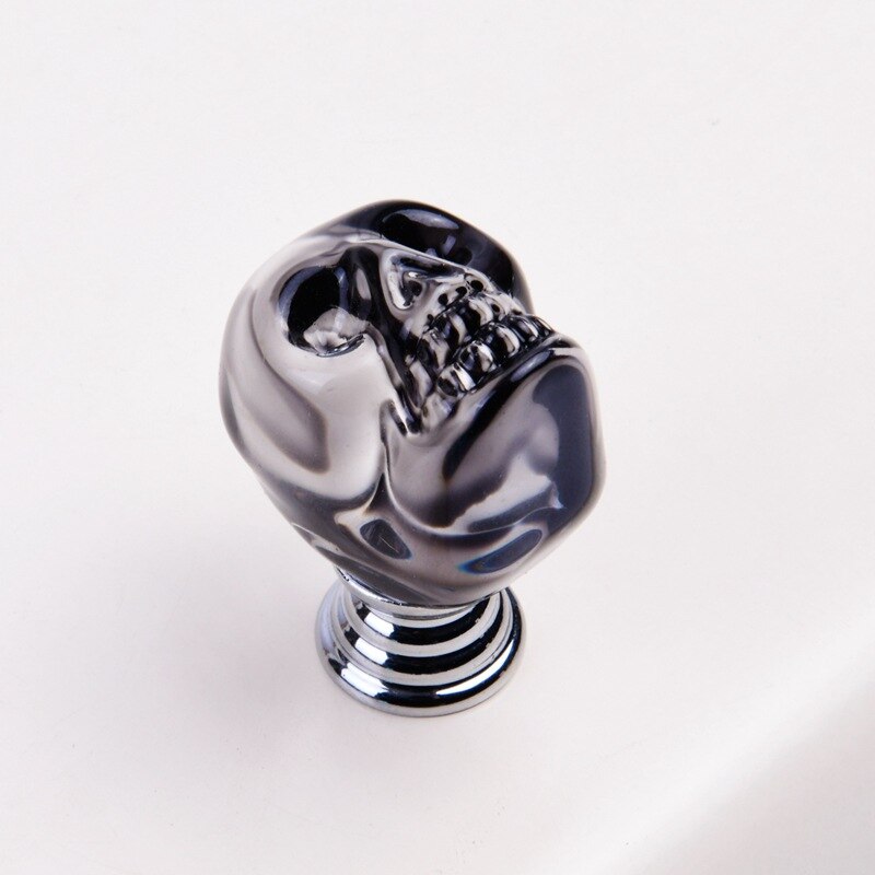 Furniture Handle Simple European Style Crystal Skull cupboard handles Wardrobe door knobs Hardware handles for furniture