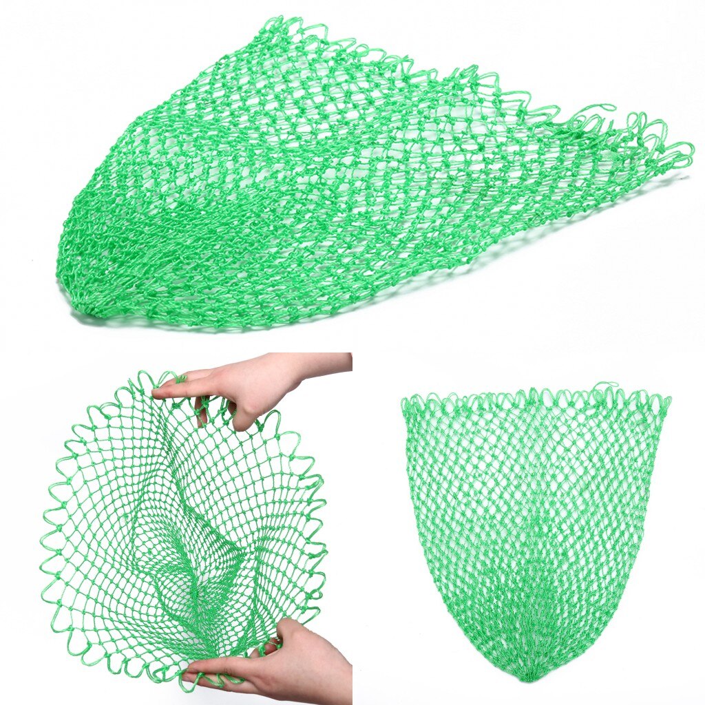 Nylon Fishing Net Rhombus Mesh Hole Net Collapsible Fishing Tools Green Net