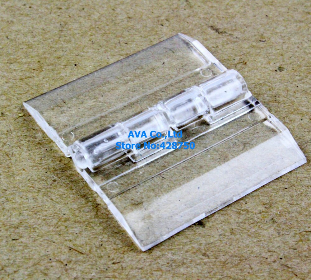 10 Pieces Clear Acrylic Plastic Hinge Plexiglass Hinge / Size: 30x33mm