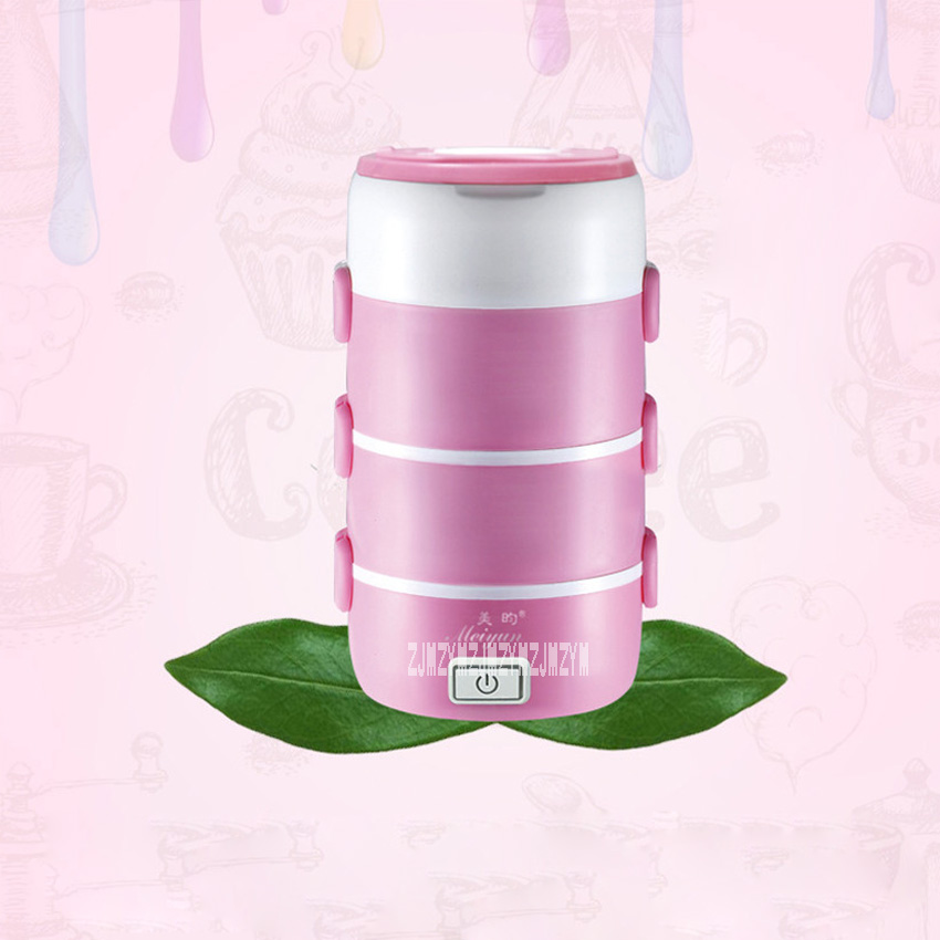 Vier-Layer Elektrische Lunchbox Cfxb-16 Elektronische Verwarming Koken Rvs Elektronische Lunchbox 220V 250W 2.2