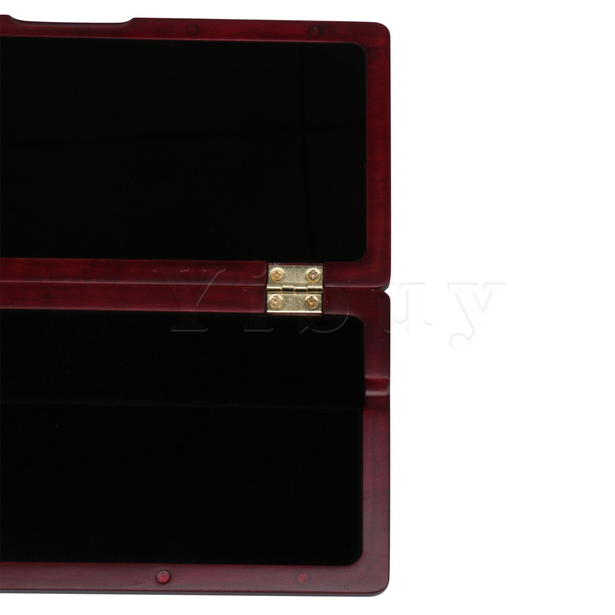 Yibuy-caja de lengüeta Oboe de Color madera roja, soporte de Lengüetas para paquete de 10 palos