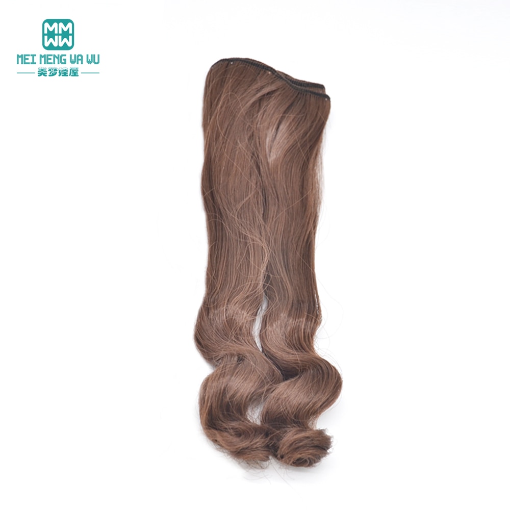 1 Stück 20 cm * 100 cm natürliche schwere Locken Perücken/Haar für 1/3 1/4 1/6 BJD/SD Puppenzubehör