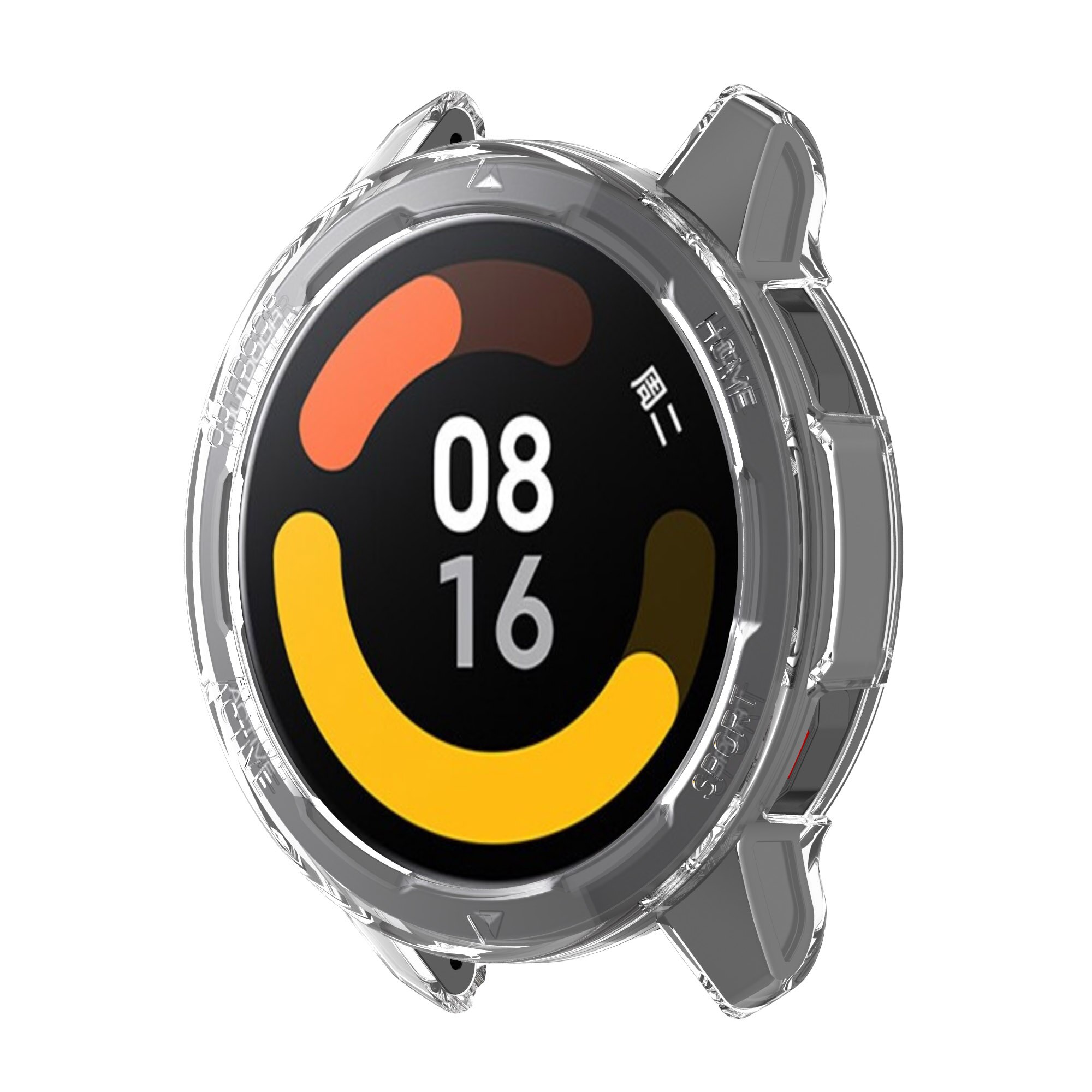 Skyddsfodral för xiaomi mi watch color 2 smart klocka skyddsram mjukt kristallklart tpu-fodral fodral för mi watch  s1 active