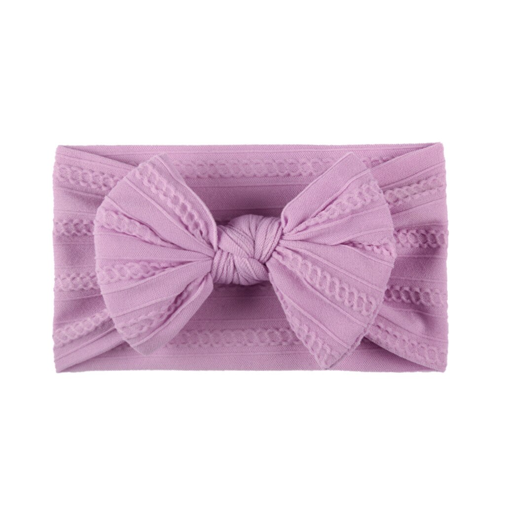 Newborn Baby Coronet Girl Headdress Hair Accessories Solid Headbands For Children Hair Bands Bow Headwears Headband On The Head: J