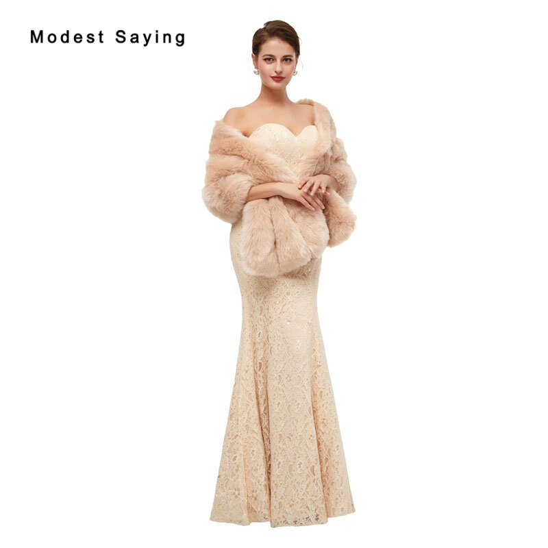 Faux Fur Wedding Shrugs Bridal Shawls Shoulder Cover Party Boleros Winter Stoles Warm Wraps Wedding Accessories