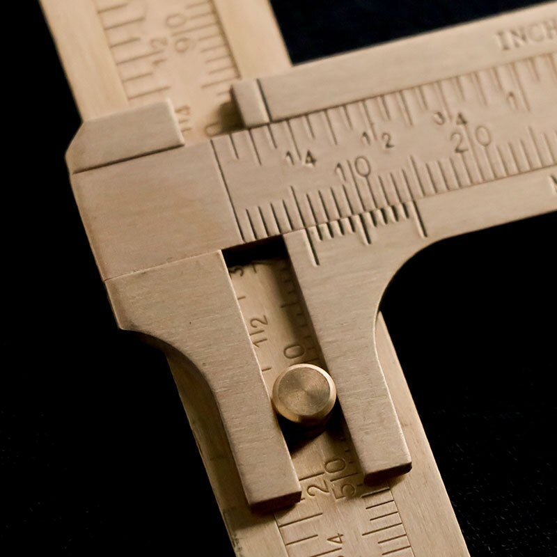 Caliper brass ruler Measuring tools for school student Educational Supplies