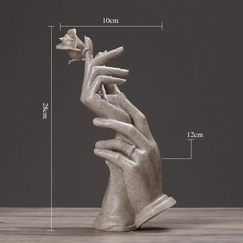 Abstrakt skulptur dekoration bryllup hjem stue vin skab cafe dekoration moderne hjemmekunst
