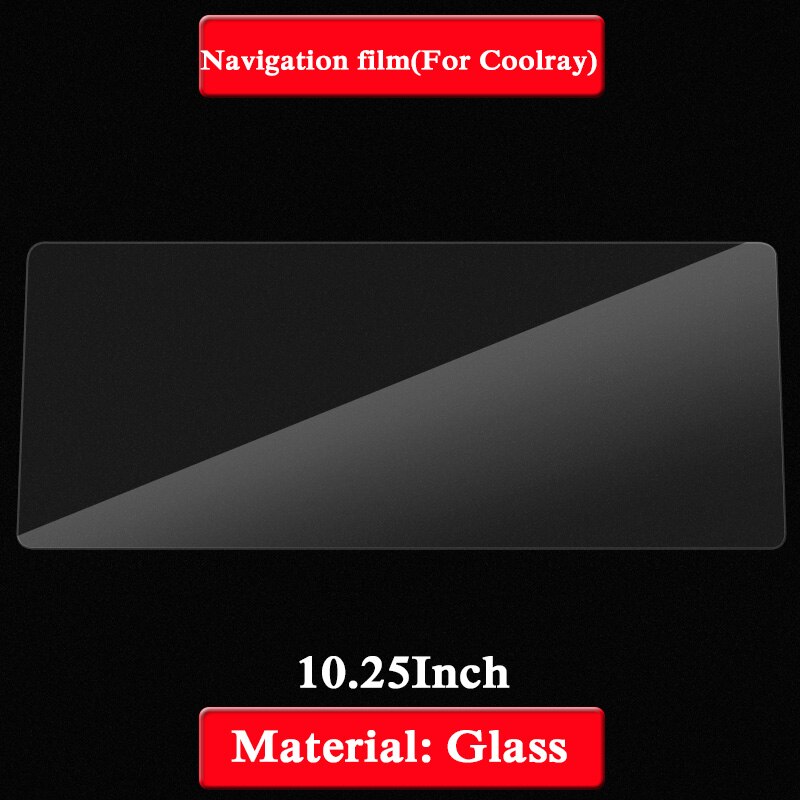 Car Styling Dashboard GPS Navigation Screen Glass Protective Film Sticker For Geely Coolray Control of LCD Screen: GPS Film 10.25inch