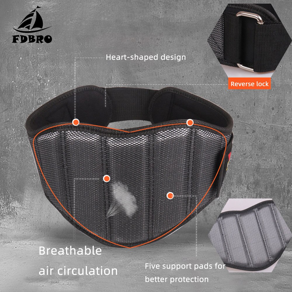 Fdbro nylon vektløfting knebøy belte trening vektstang styrkeløft vektløfting belte fitness treningsstudio midje beskytte lumbal power