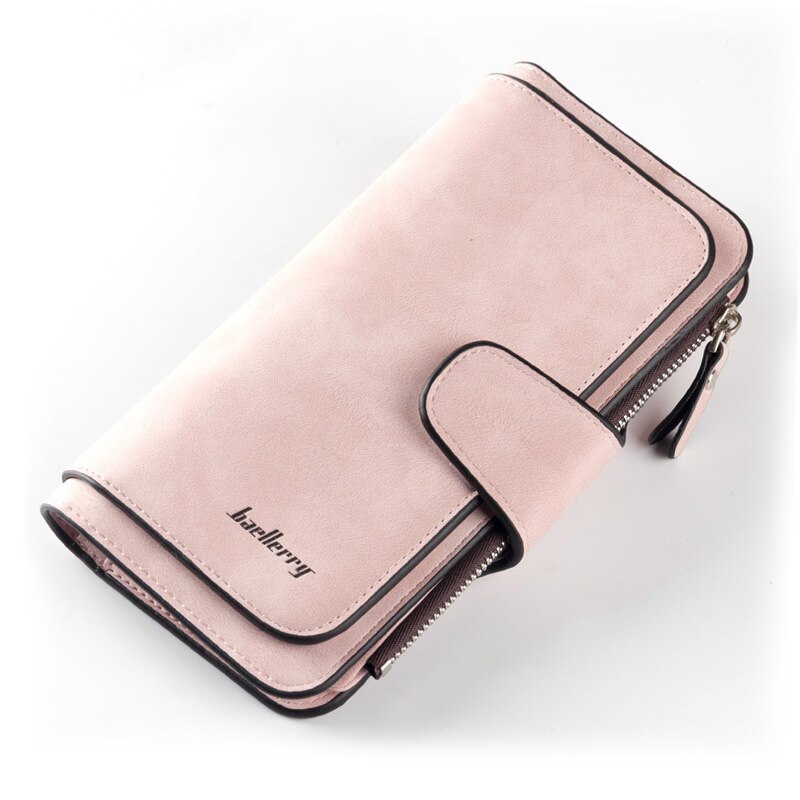 Frauen Brieftaschen Lange Top Name Gravur Karte Halter Klassische Weibliche Geldbörse Zipper Brieftasche Für Frauen: Pink