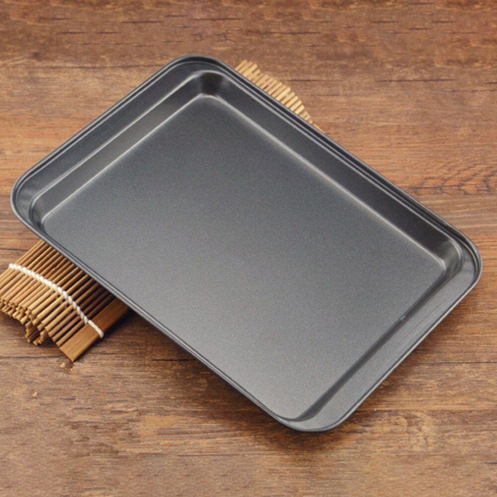 Rectangular Stainless Steel Non-stick Bread Cake Oven Baking Tray Kitchen Gadget Baking Pan Baked Chicken Wingss Cake Baking Pan