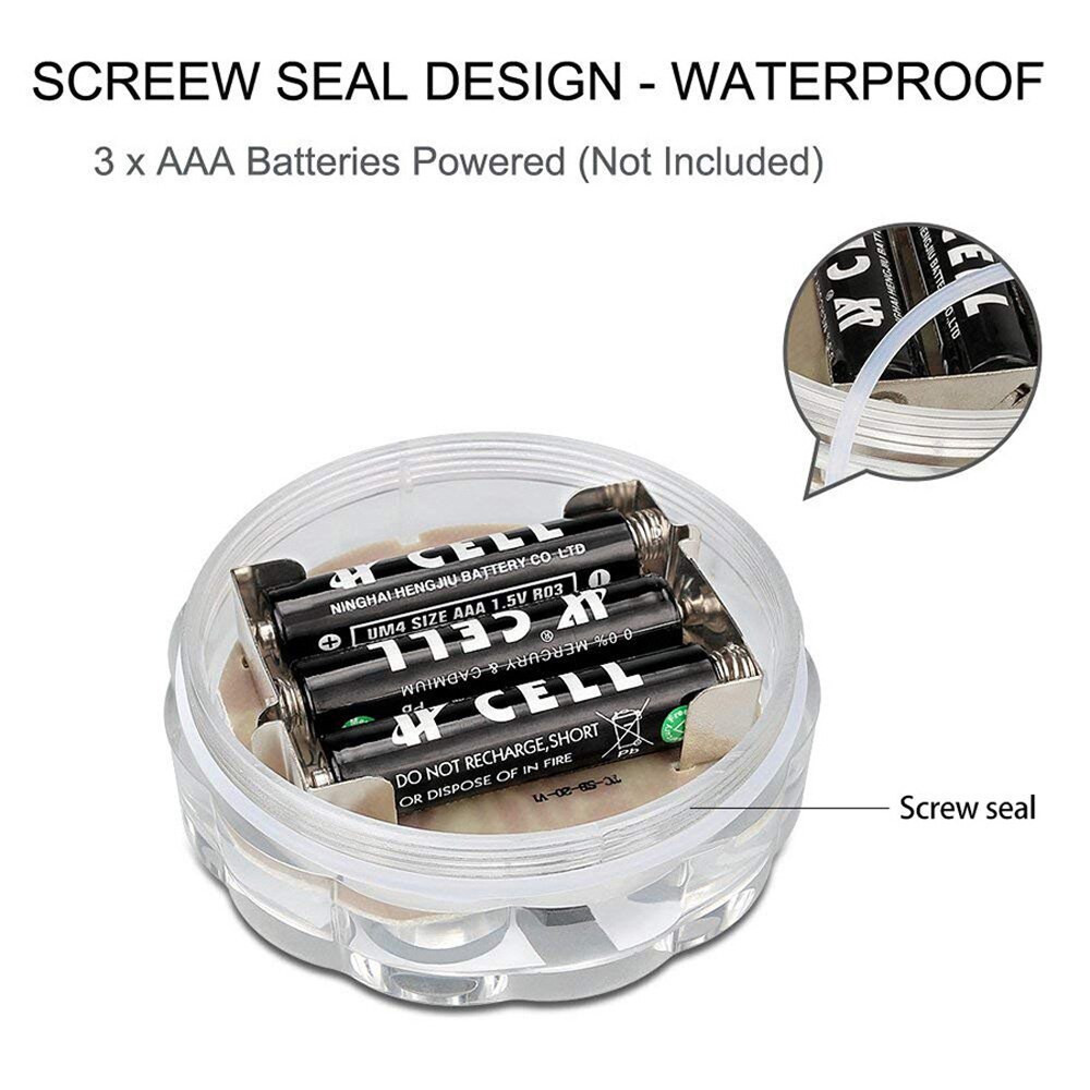 10 LED RGB Submersible Light Battery Operated Underwater Lamp Remote Controll Outdoor Garden Pool Aquarium Decoration