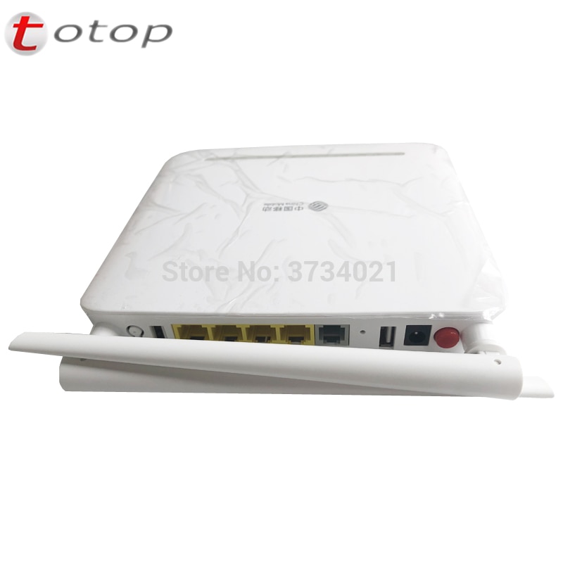 Original ZTE F673A V9 GPON ONU ONT 4GE + 1Tel + 2USB + Wifi 2,4G/5G Englisch Firmware Optik Fiber Netzwerk Terminal