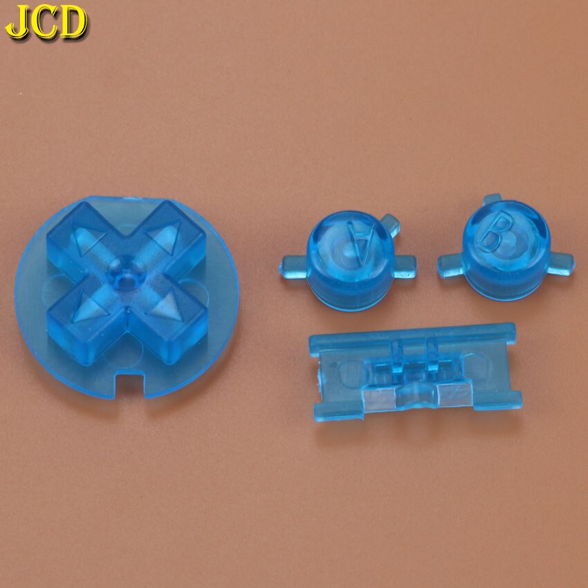 JCD 1 Set Plastic Power ON OFF Buttons Keypads for Gameboy Color GBC Colorful Buttons Set for GBC D Pads A B Buttons Replacement