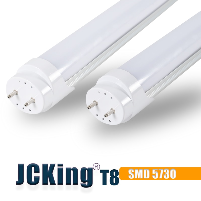 Jcking T8 Smd 5730 48 Leds Buis Gloeilamp Lamp 86-220 V Pvc Led Tl Licht 2Ft 60cm Fluorescerend Gloeilamp Vervanging