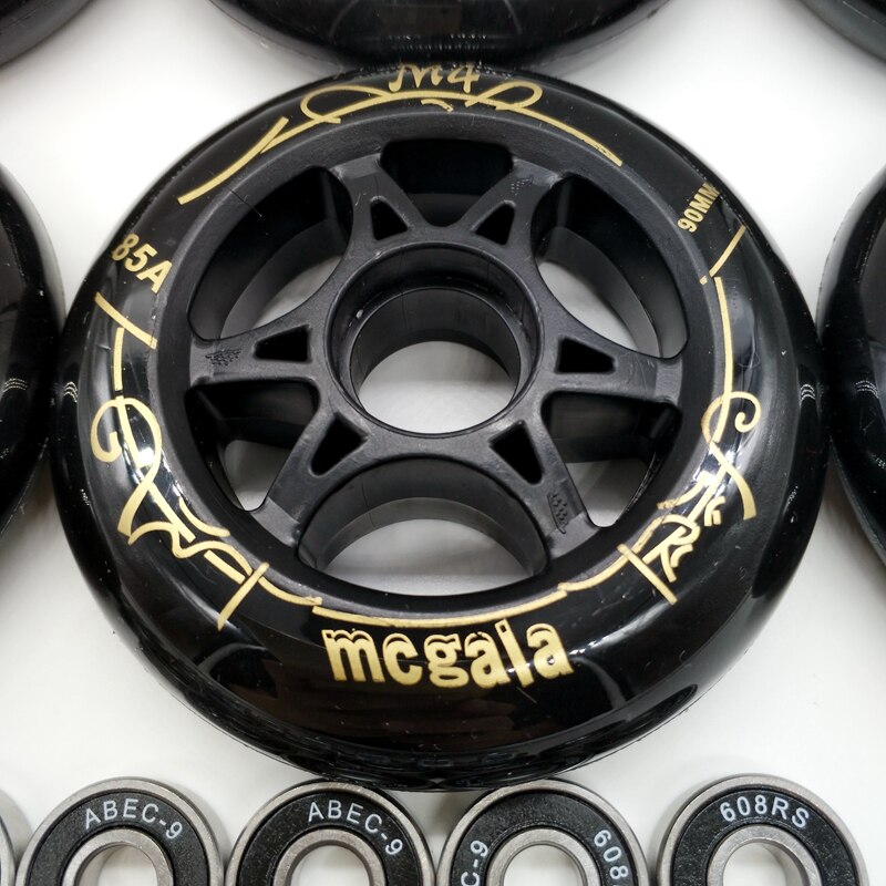speed wheel 90 mm 85 A 84 A black bearing abec-9