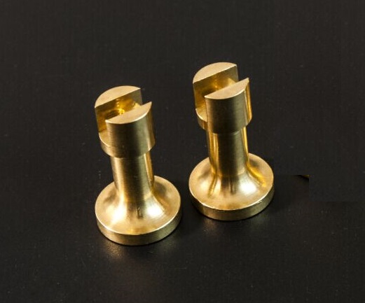 NIDALE Model Classical Ship model Base bracket Accessories : CNC brass Supports Copper Cylinder stands 2pcs/lot: Small size