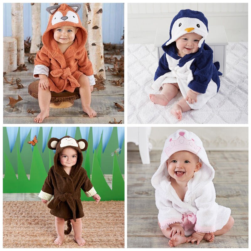 Kids Infant Baby Bathrobe -Baby Bath Robe Baby Shower Custom Monogram Baby