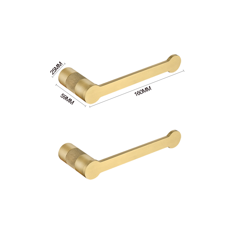 Brushed Gold Brass Coat Hook Paper Towel Holder Towel Hook Towel Ring Bath Towel Rod Kitchen Bathroom Accessories: Lavender