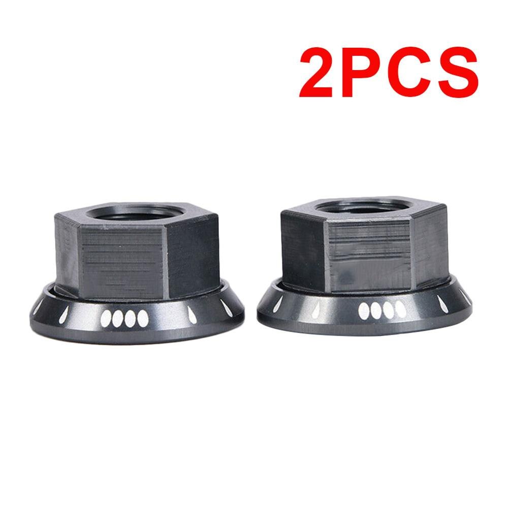 2Pcs Aluminum Bicycle Hub Nut M10 Fixed Gear Road Bolt ultralight,high intensity and rust resistance: Gray