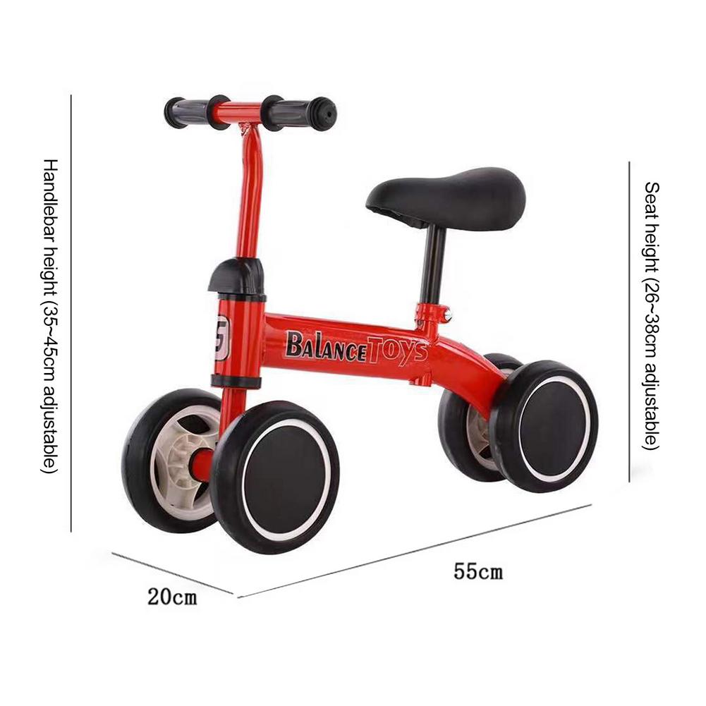 Bilancia per bambini telaio in acciaio ad alto tenore di carbonio 4 ruote senza pedali passeggino scorrevole per bambini passeggino per bambini miglior regalo