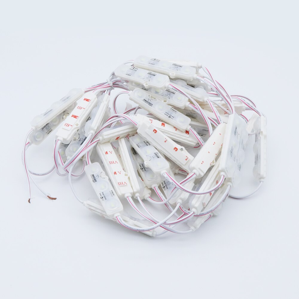 12V Led Module 5730 3Leds 1.2W IP65 Waterdicht Voor Reclame Letters Led Teken Back Light 50 Stuks wit, warm Wit, Blauw, Rood, Groen