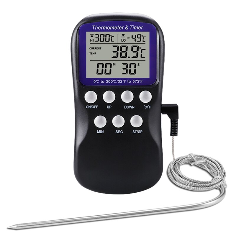 Touchscreen Color LCD Display Food Thermometer Instant Read Meat Thermometer For Kitchen,Oven,Food Cooking: Default Title