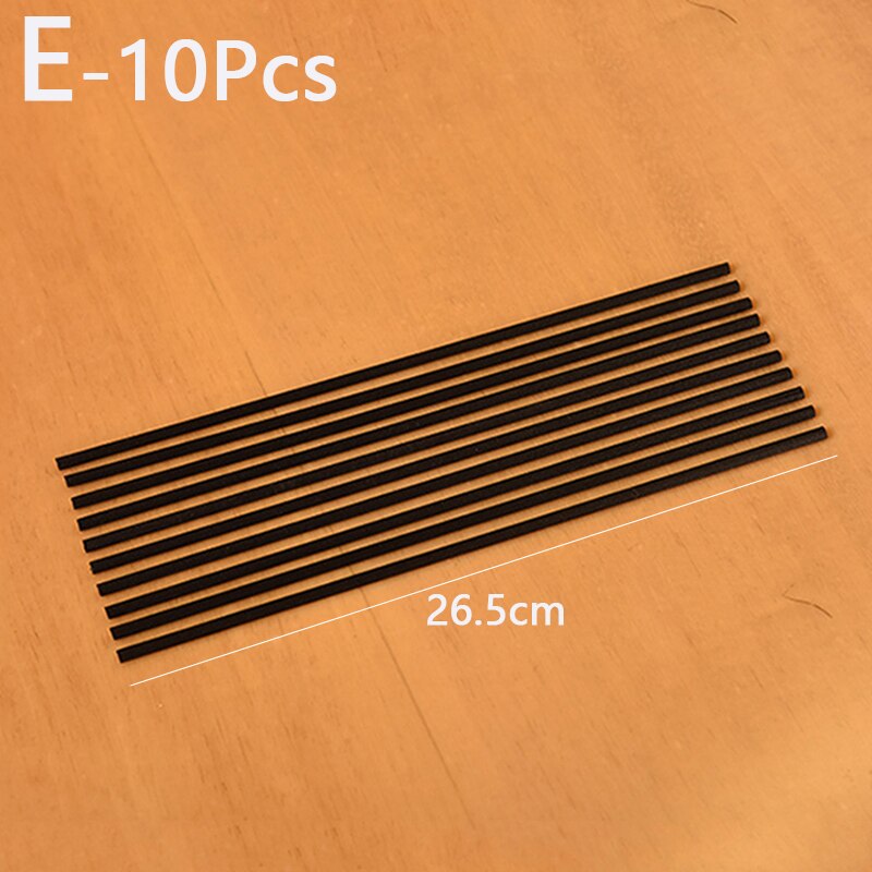 10pcs Black Fiber Sticks Diffuser Volatile Rod for Home Fragrance Aromatherapy Diffuser Home Decoration Multi Size: E