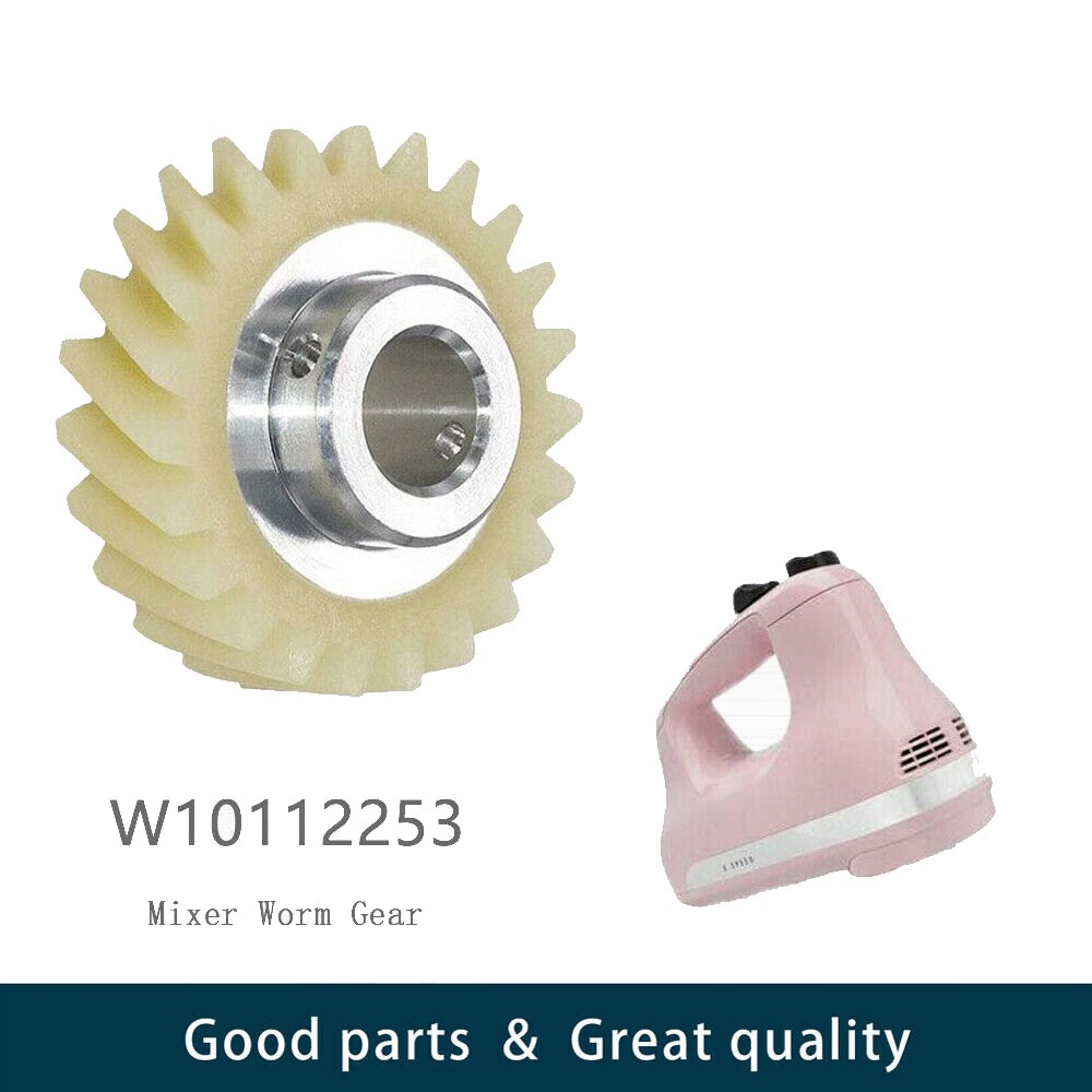 Voor Kitchenaid W10112253 Mixer Drive Wormwiel & 2 Stuks Carbon Koolborstels Vervanging Onderdelen Voor 4162897 4169830 AH1491159