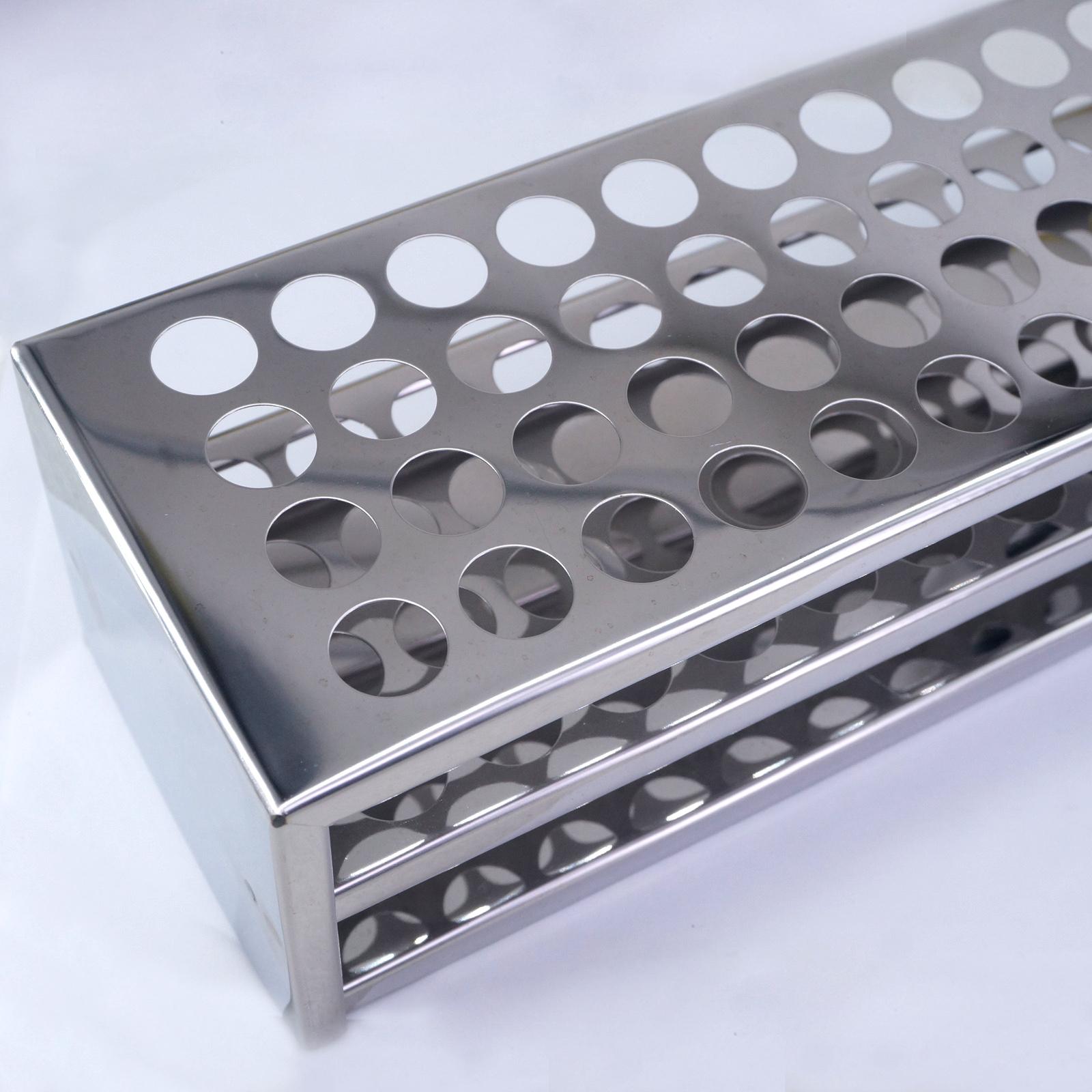 16 Mm Diam X 48 Gaten Rvs Reageerbuisrek Holder Opslag Lab Stand