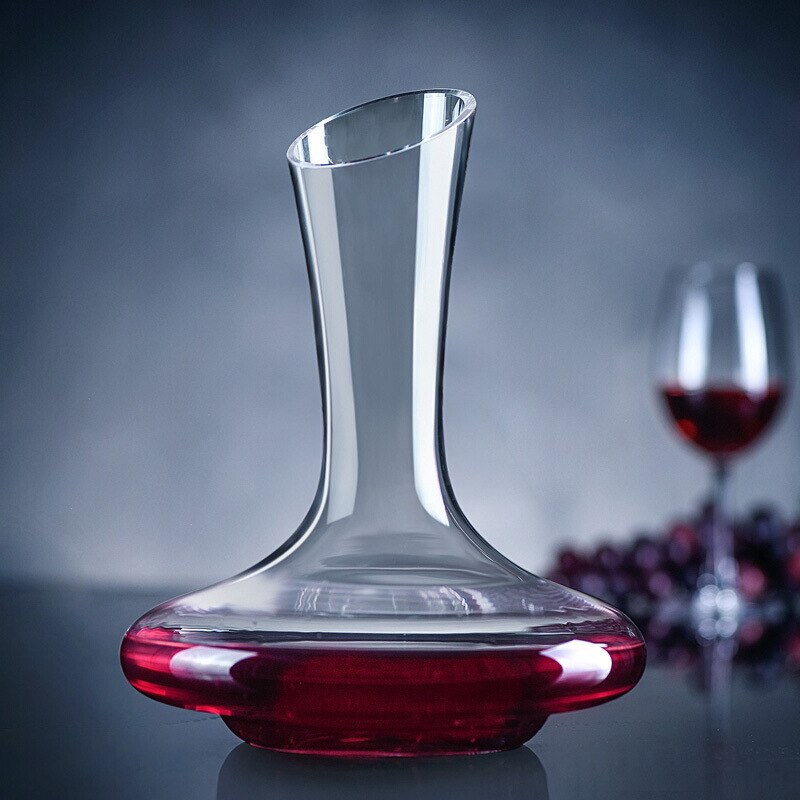 Decantador grande de vino tinto hecho a mano, botella decantadora, jarra, vertedor, aireador, para Bar familiar, 1500ML