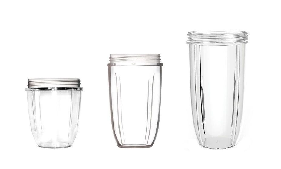 Tasse de presse-fruits Magic transparent | Remplacement pour NutriBullet Nutri Bullet, 18/24/32OZ/