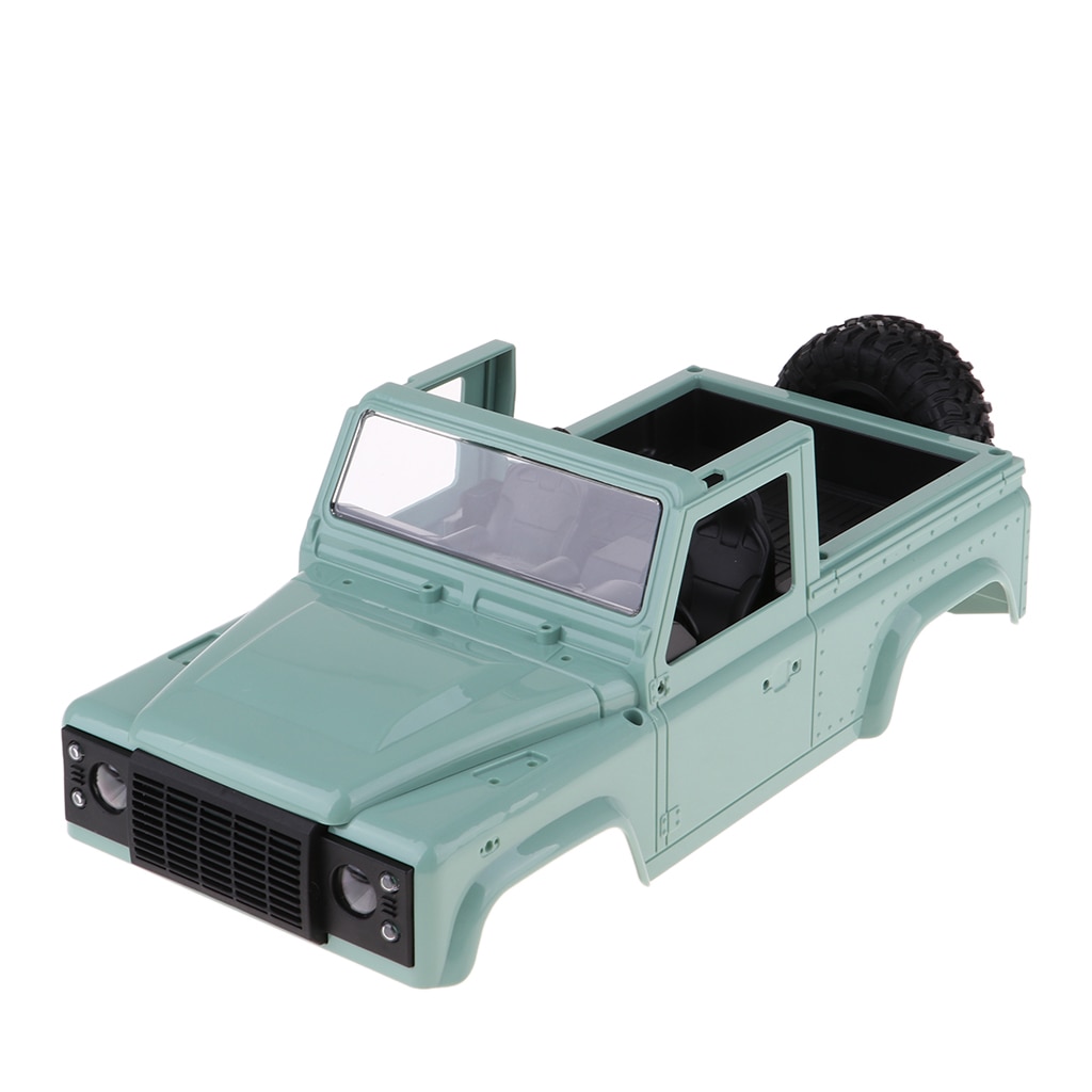 RC Car Replacement Body Shell Cover Top Canopy for MN-90 91 D90 1/12 RC Rock Crawler: Green