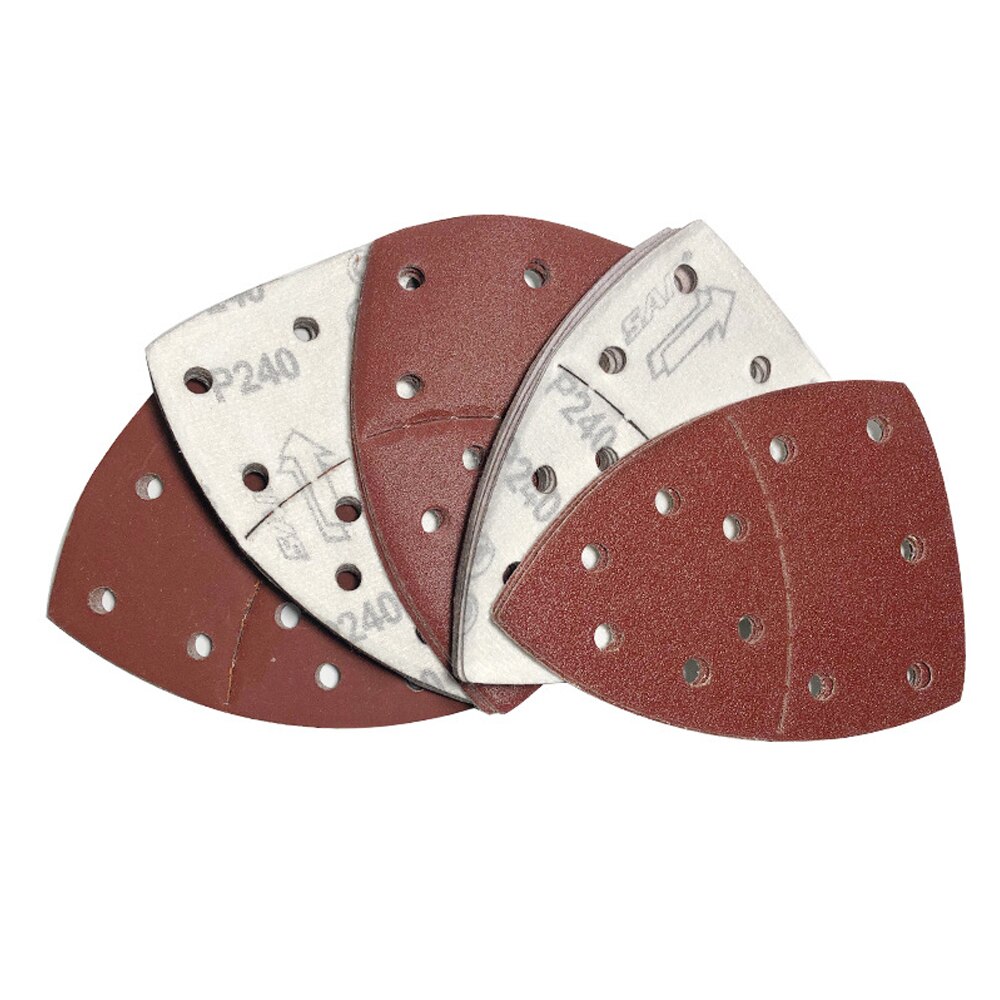 10 Stuks Voor Bosch Psm 100A Aluminium Oxide Muis Schuren Lakens Vlakschuurmachine Detail Palm Pads Schijven Schuurpapier Schuurpapier