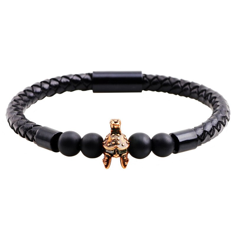 Braided Genuine Leather Bracelets & Bangles Natural Volcanic Lava Stone 7 Chakra Bracelet Beads Bracelet Jewelry for Men Women: 15