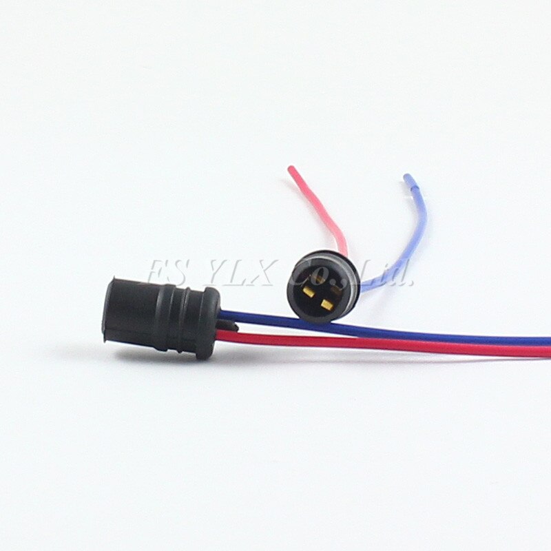 FSYLX 10 Uds LED T10 Socket T10 hembra extensión de cable arnés para estacionamiento indicador lateral luz T10 portalámparas
