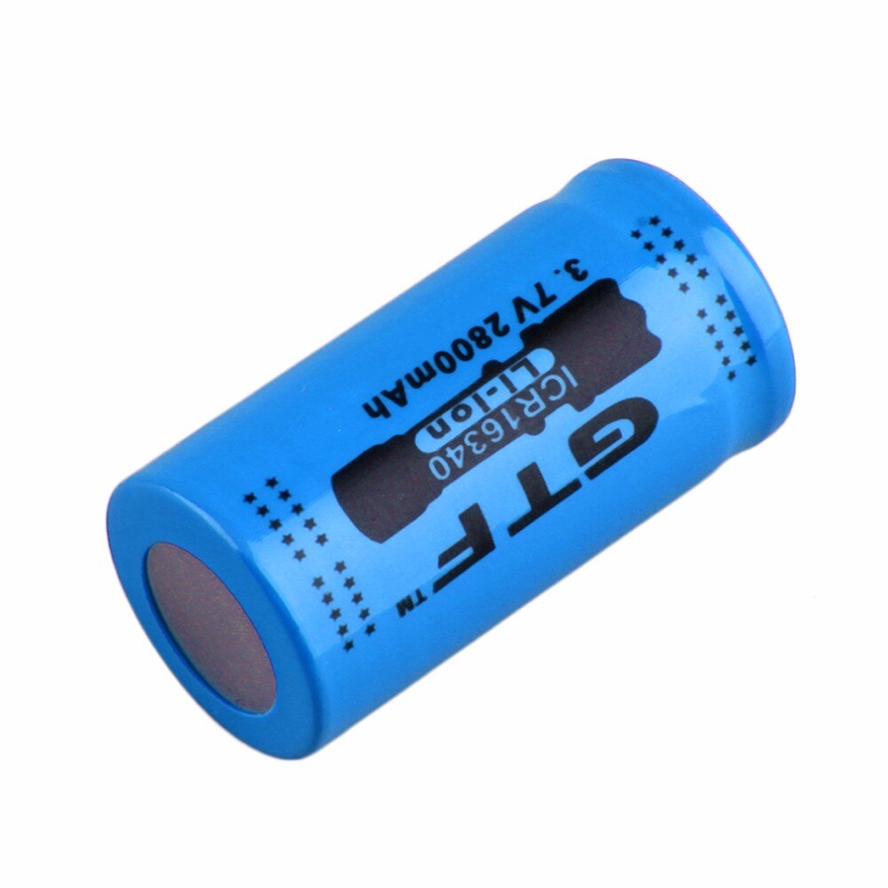 Gtf 2800 Mah 16340 Batterij CR123A 3.7 V Rode Li-Ion Oplaadbare Batterij Voor Flash Licht Lithium Batterijen