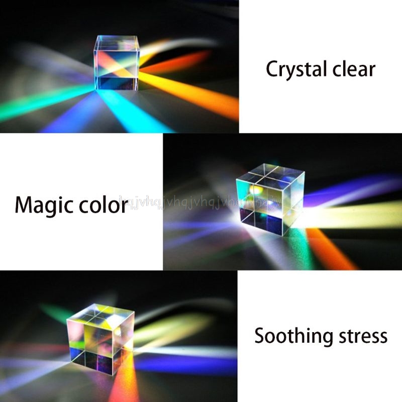 thumbnail interactive-video image 1 of 2pcs 3.4cm Cross Dichroic Cube Optical Prism - X-cube Combiner/Splitter, Defective For Decoration 1 of 6