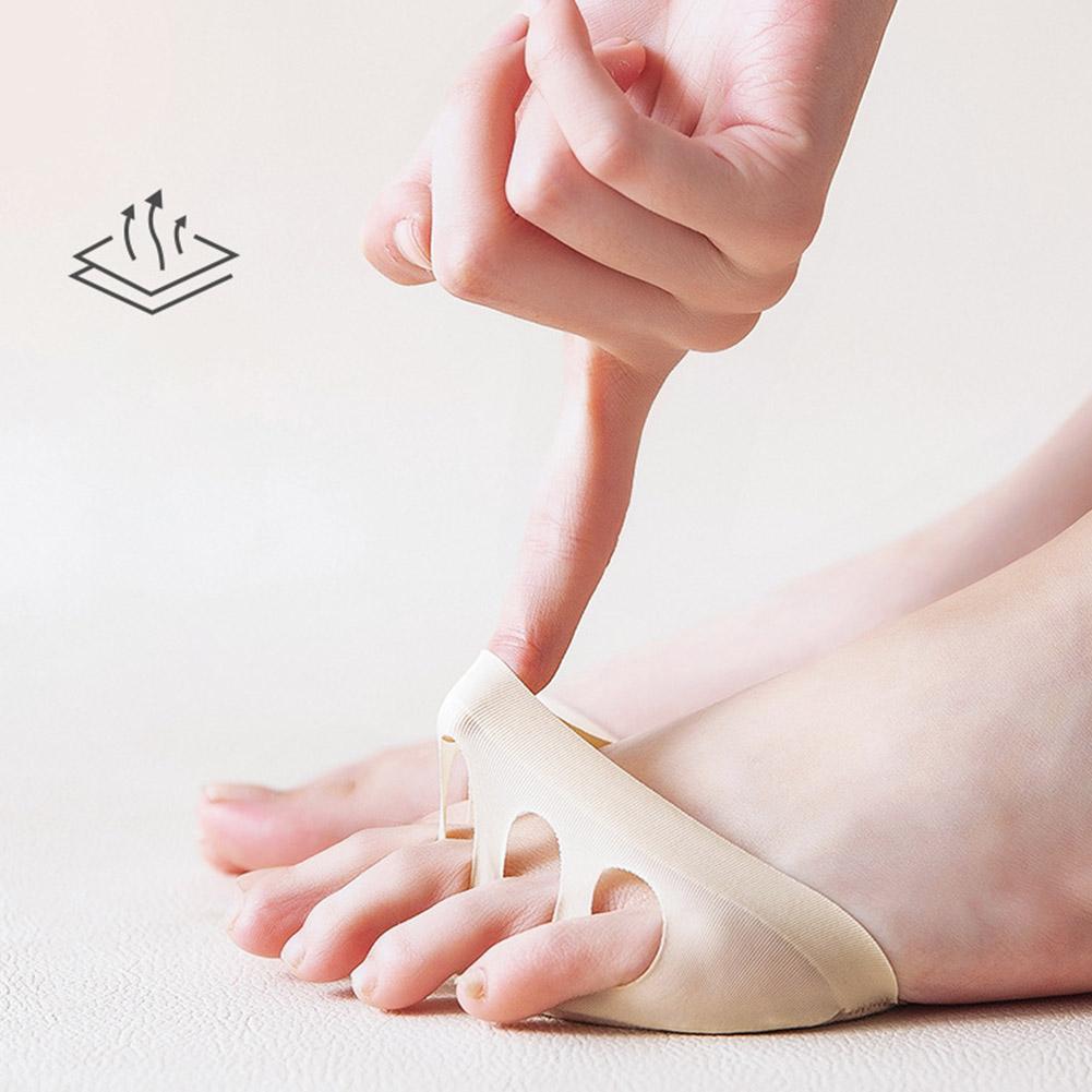 Pięć palców przednie stopy podkładki damskie buty na wysokim obcasie pół wkładki modzele odciski ból stóp pielęgnacja absorbuje wstrząsy skarpetki osłona na palec u nogi wkładki 1 para