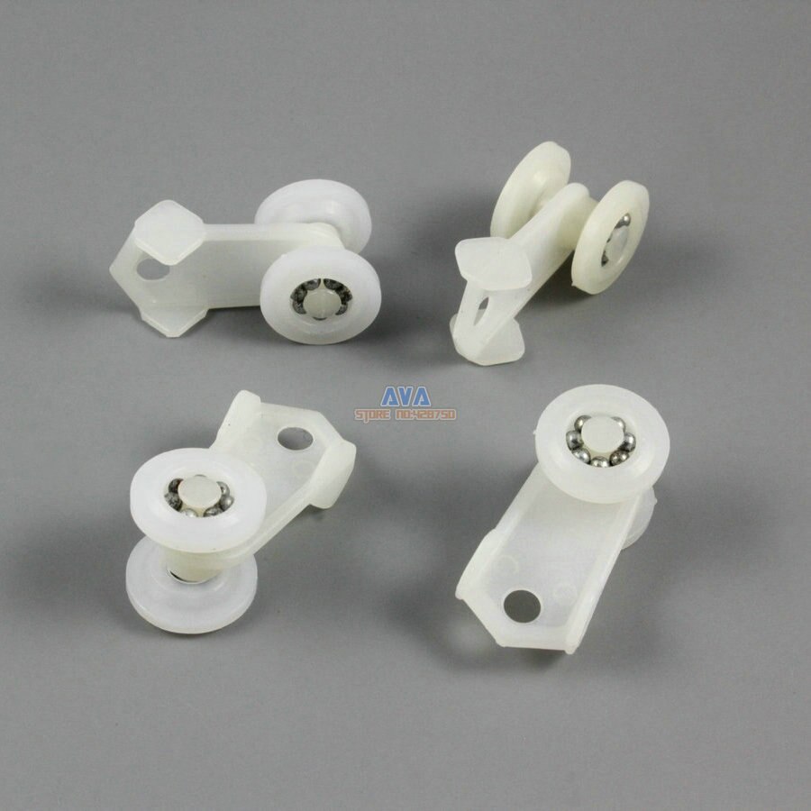 100 Pieces Curtain Track Roller Curtain Track Slide Gliders 15x32mm