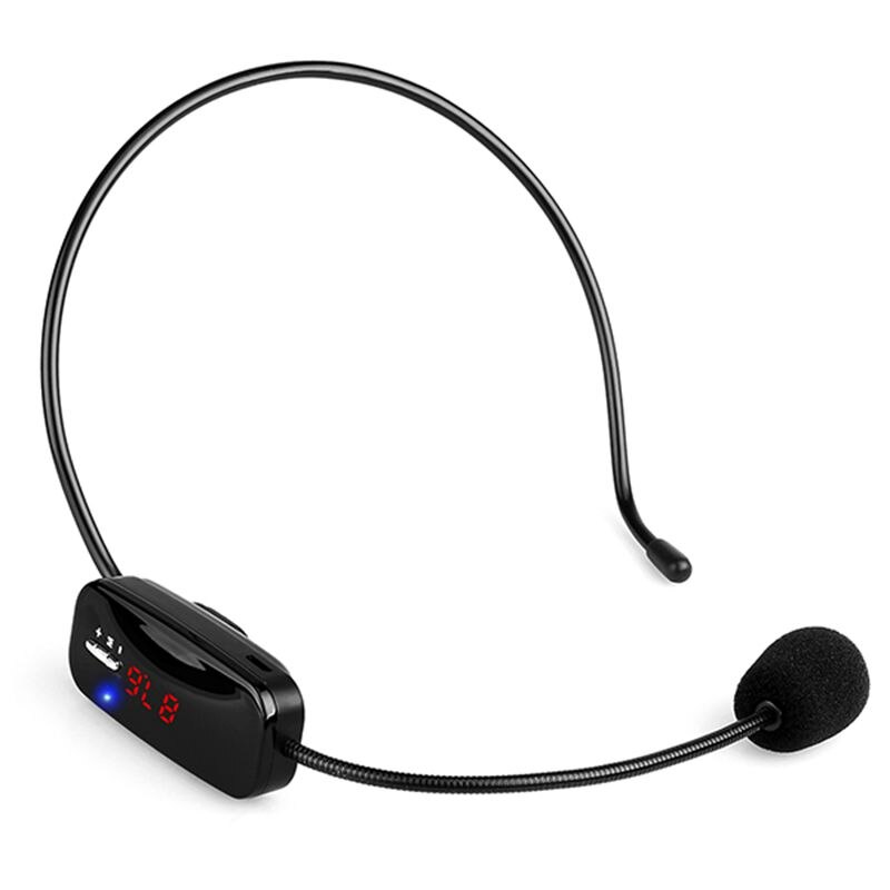 Draadloze Microfoon Headset MICROFOON Voice Versterker Fm-zender 87.5-108MHz & Oplaadbare Batterij voor Teaching Tour Guide Y4430
