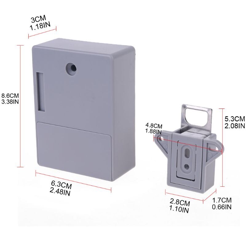 Punch-free Invisible Intelligent Sensor Drawer Lock File Cabinet Anti-theft Lock Wardrobe Shoe Cabinet Door RFID Lock