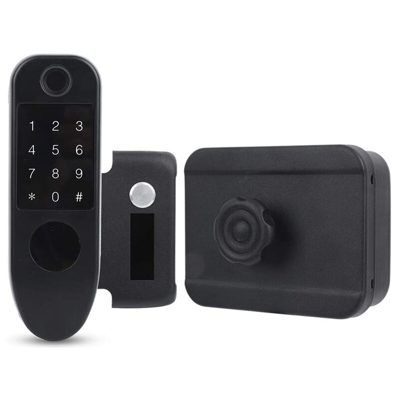 Smart Access Control Fingerprint Password Card Key Wiring Electric Anti-Theft 125KHz Door Lock For Home Apartment Safety Lock