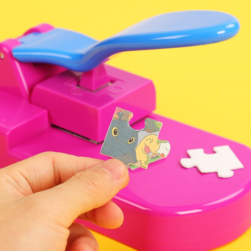 Machine de découpe de puzzle à la maison, peinture de puzzle manuelle pour enfants, jouets de puzzle faits maison