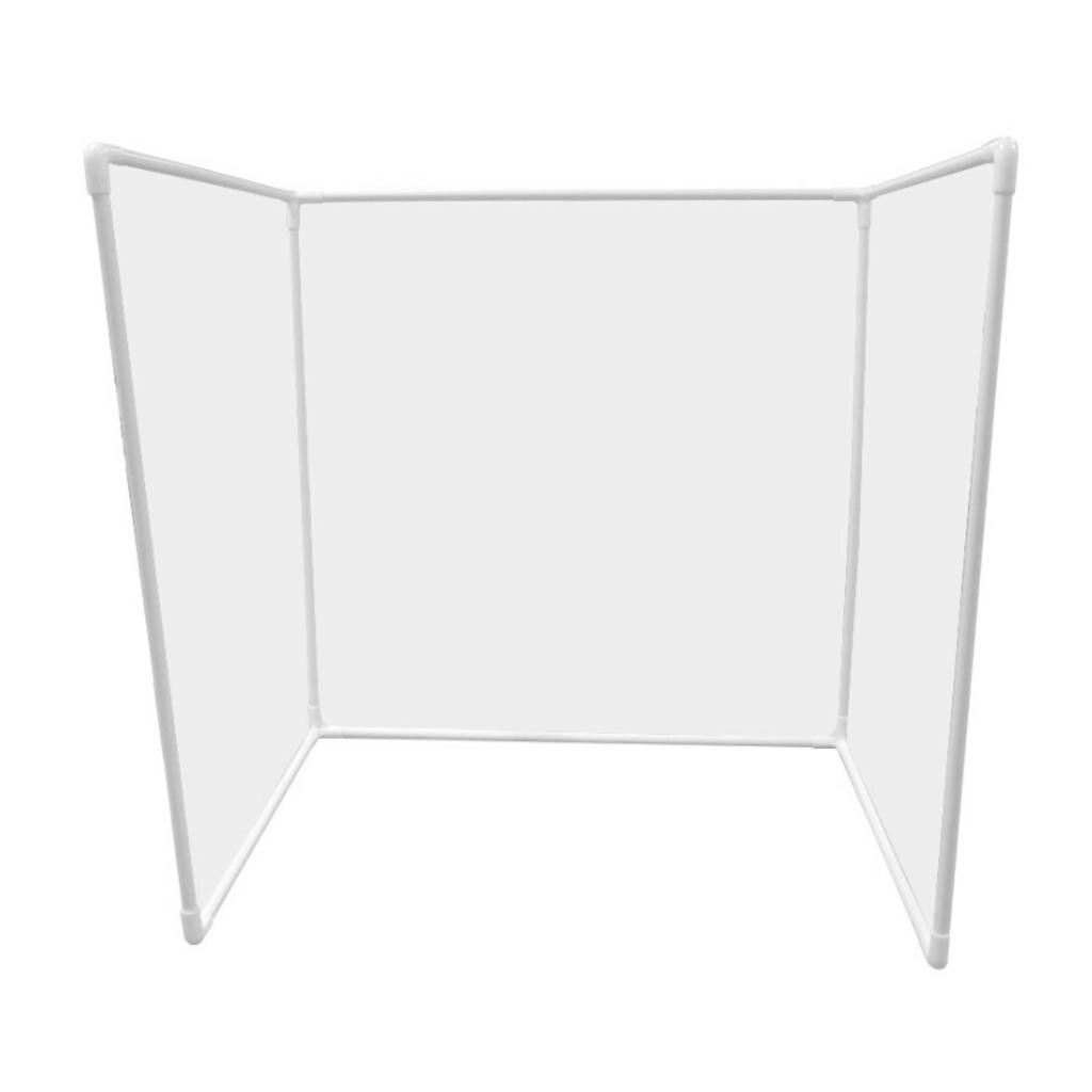 Protective Sneeze Guard for Counter and Desk, Clear Plastic Shield for Business and Customer Safety Barrier, Food Screen