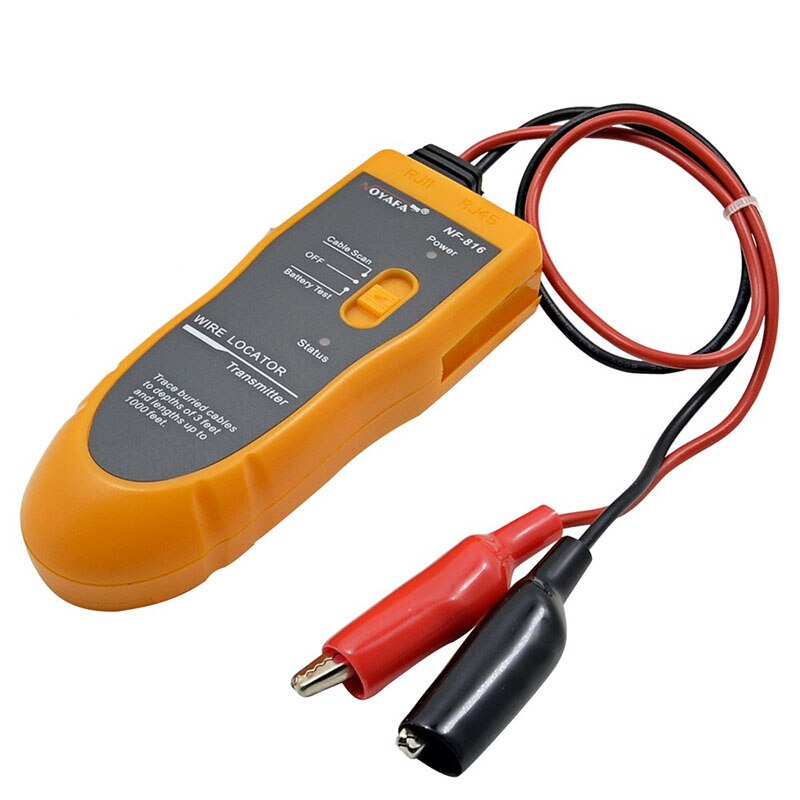 Underground Wire Locator RJ11 RJ45 Cat5 Cat6 Cable Detection Instrument Circuit UTP FTP LAN Network Wire Tracker Tester Finder