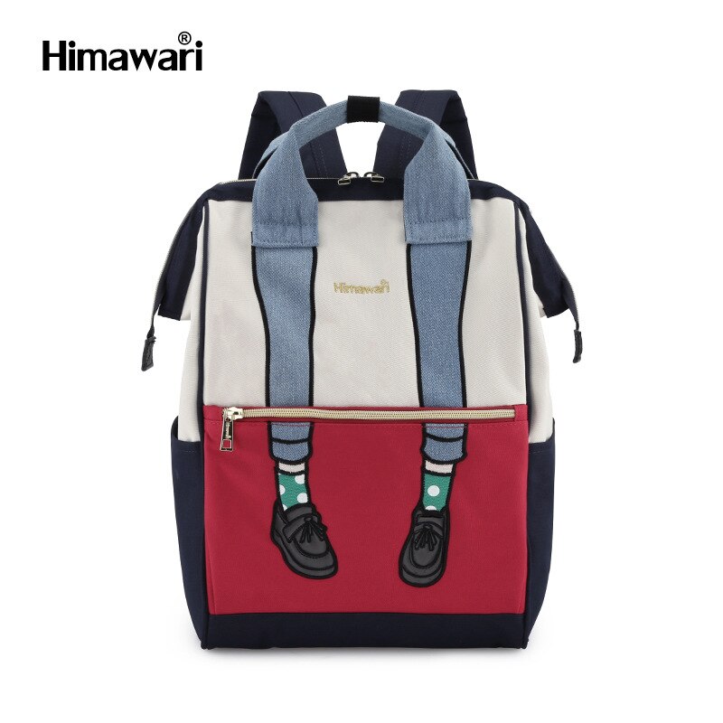 Sac à dos mignon en forme de jambe pour femmes Style japonais femmes sac à dos multicolore mignon sacs d'école pour les filles femmes sac à dos: Pin-Red