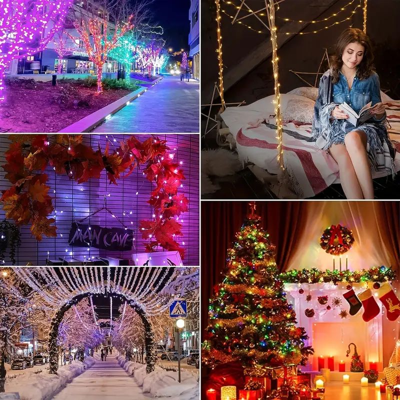 20M WS2812B Fairy Light Bluetooth LED String RGB Dream Color Addressable Party Christmas Lights Wedding Decoration Garland 5VDC