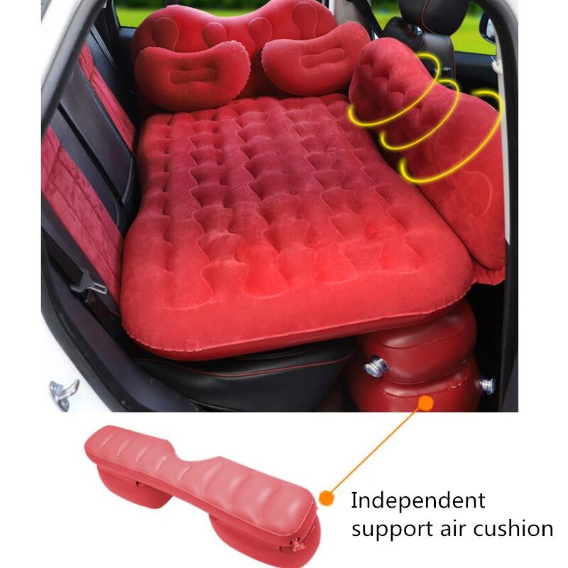 Auto Reise Bett Suv Aufblasbare Mattres Zurück Sitz Draussen Camping Matratze Mit Kissen