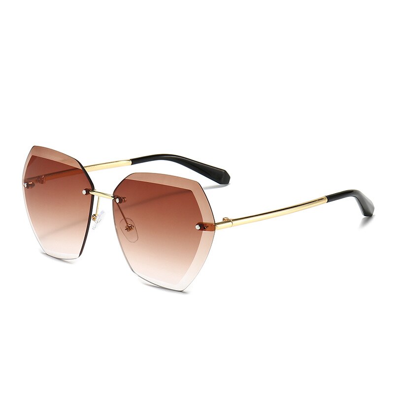 Driver's Sunglasses Sunglasses Gradient Lenses Sun Glasses Lady Vintage Alloy Legs Classic Shades: C